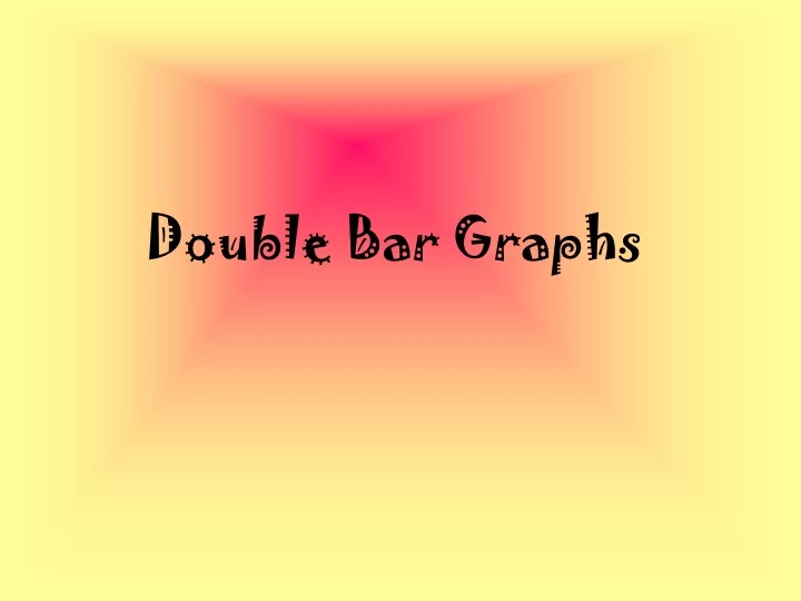 double bar graphs