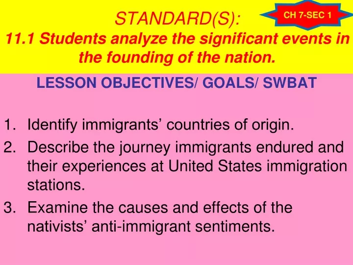 standard s 11 1 students analyze the significant events in the founding of the nation