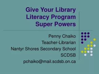 Give Your Library Literacy Program  Super Powers