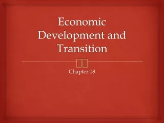 Economic Development and Transition