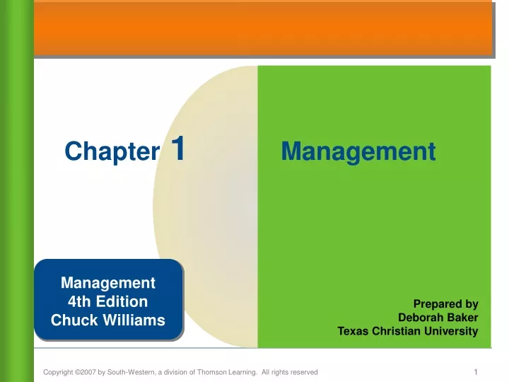chapter 1 management