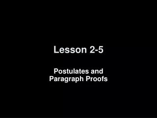 Lesson 2-5