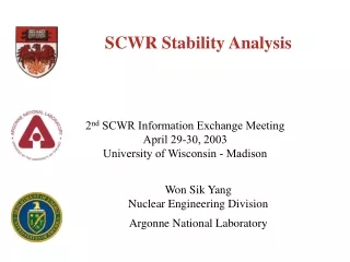 SCWR Stability Analysis