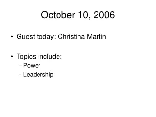 October 10, 2006