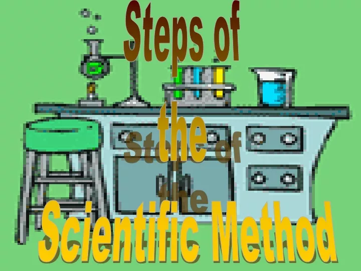 steps of the scientific method