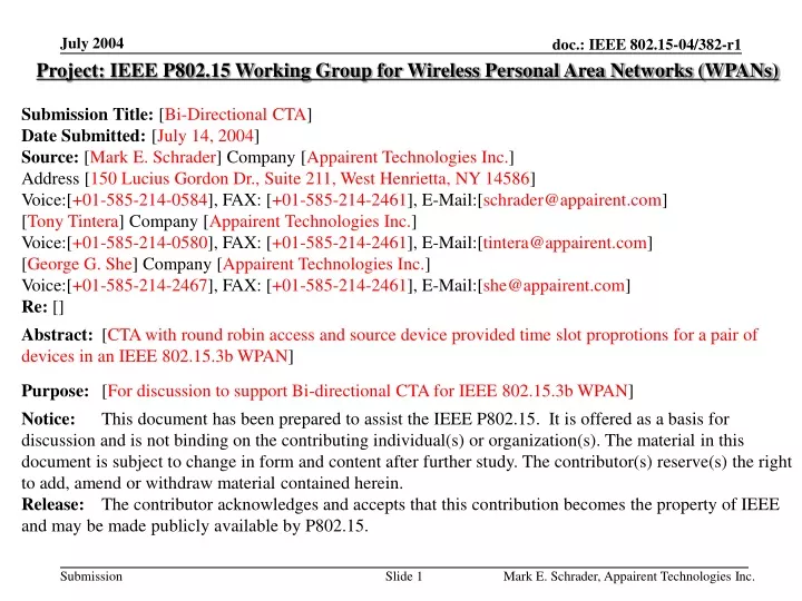 project ieee p802 15 working group for wireless