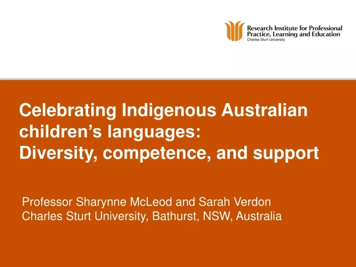 celebrating indigenous australian children s languages diversity competence and support