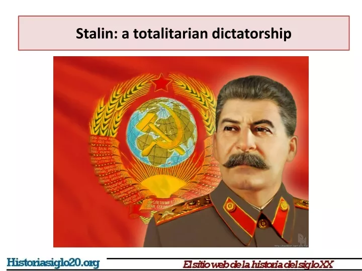 stalin a totalitarian dictatorship