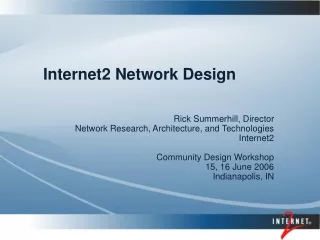 Internet2 Network Design