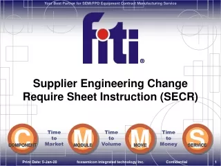 Supplier Engineering Change Require Sheet Instruction (SECR)