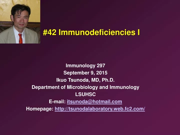 42 immunodeficiencies i