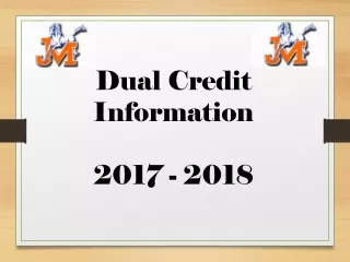 Dual Credit Information 2017 - 2018