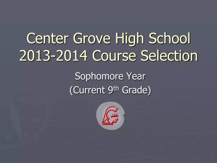 center grove high school 2013 2014 course selection