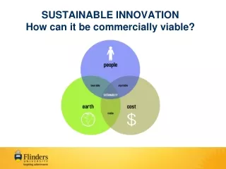 SUSTAINABLE INNOVATION How can it be commercially viable?