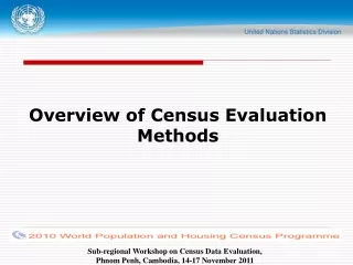 Overview of Census Evaluation Methods