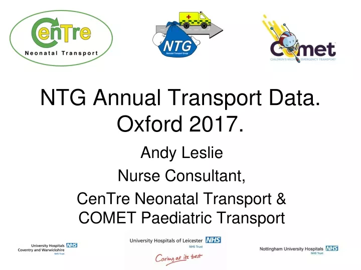ntg annual transport data oxford 2017