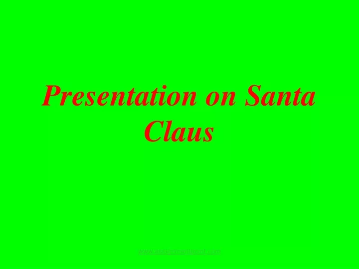 presentation on santa claus