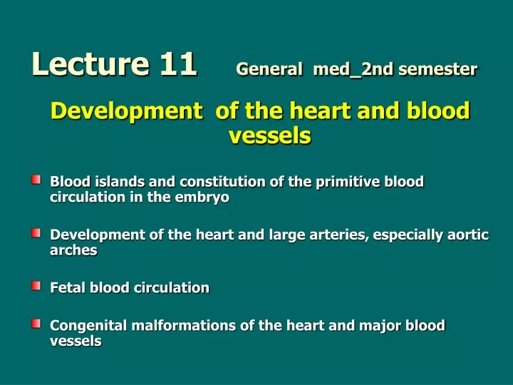 lecture 11 general med 2nd semester