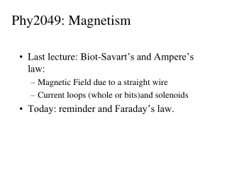 Phy2049: Magnetism
