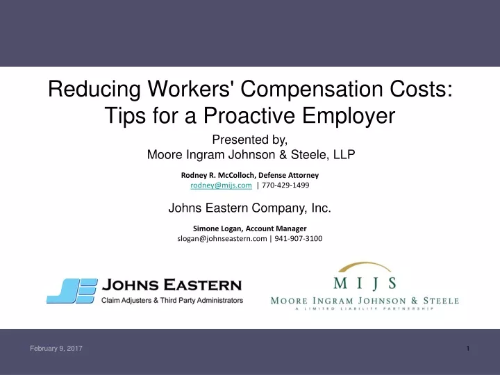 reducing workers compensation costs tips for a proactive employer