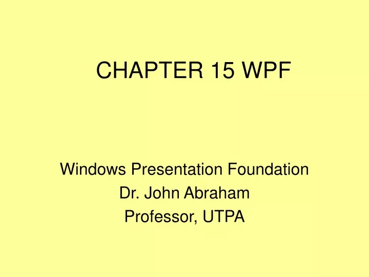 chapter 15 wpf