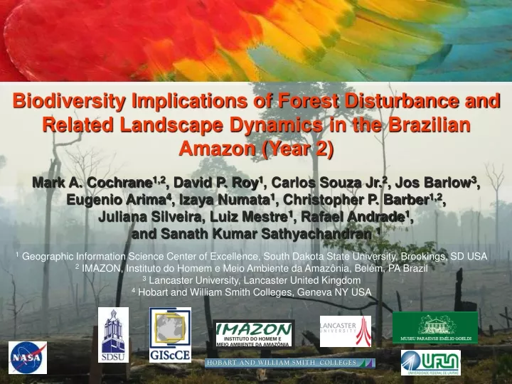 biodiversity implications of forest disturbance