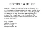 RECYCLE &amp; REUSE - slide 1