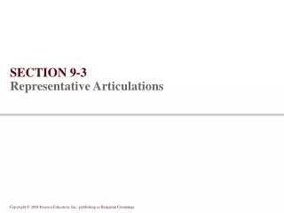 SECTION 9-3 Representative Articulations