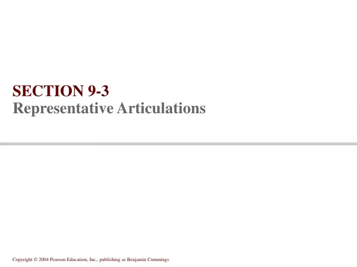 section 9 3 representative articulations
