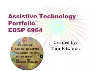 Assistive Technology Portfolio EDSP 6964