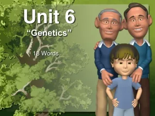 Unit 6 “Genetics”
