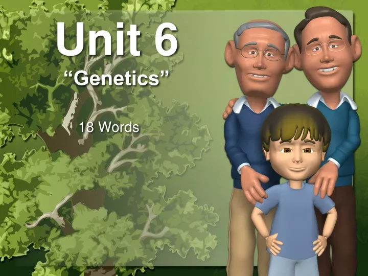 unit 6 genetics