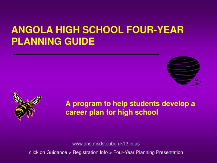 angola high school four year planning guide