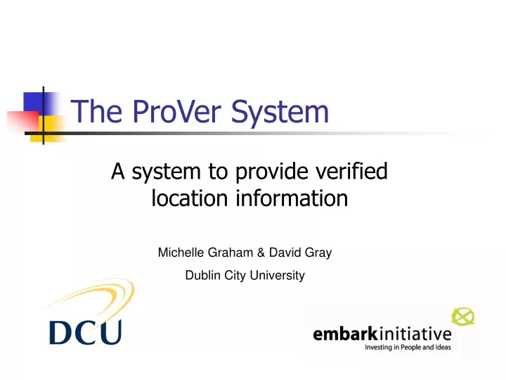 the prover system