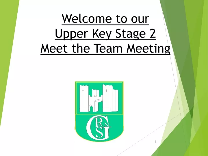 welcome to our upper key stage 2 meet the team meeting