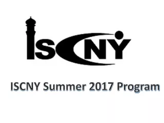 ISCNY Summer 2017 Program