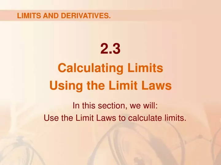 limits and derivatives