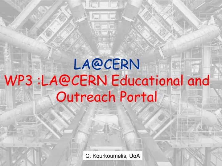 la@cern wp3 la@cern educational and outreach portal