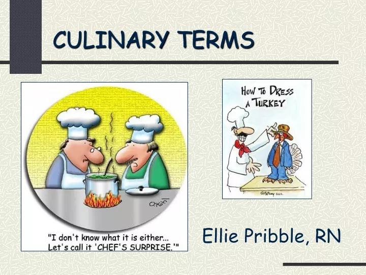 culinary terms