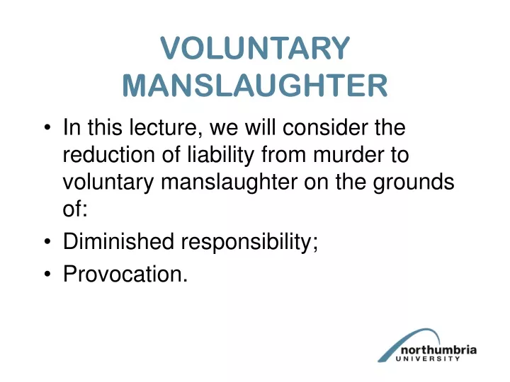 voluntary manslaughter