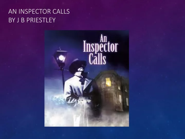 an inspector calls by j b priestley