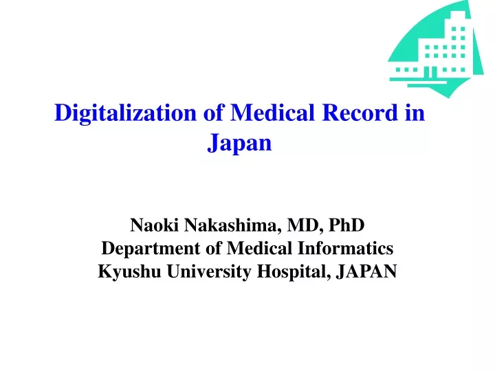 digitalization of medical record in japan