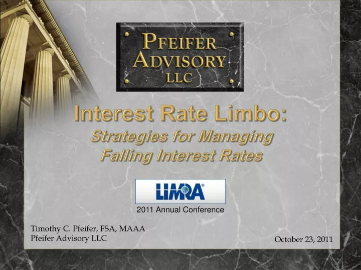 interest rate limbo strategies for managing falling interest rates