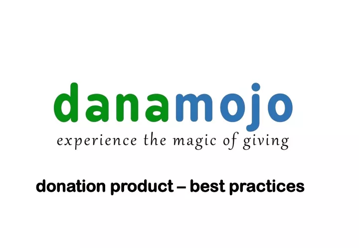 donation product best practices