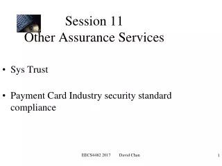 Session 11 Other Assurance Services