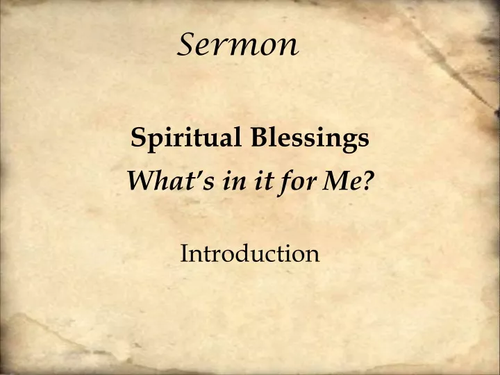 sermon