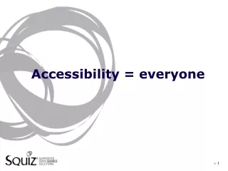 Accessibility = everyone