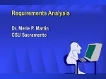 Requirements Analysis - slide 1