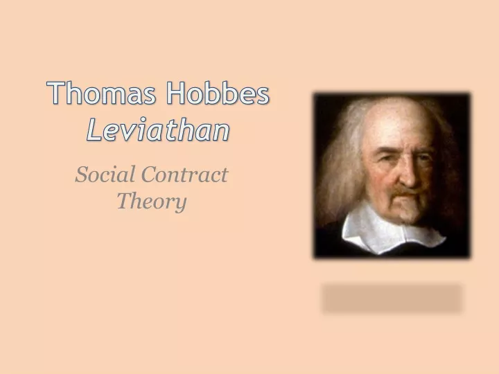 thomas hobbes leviathan