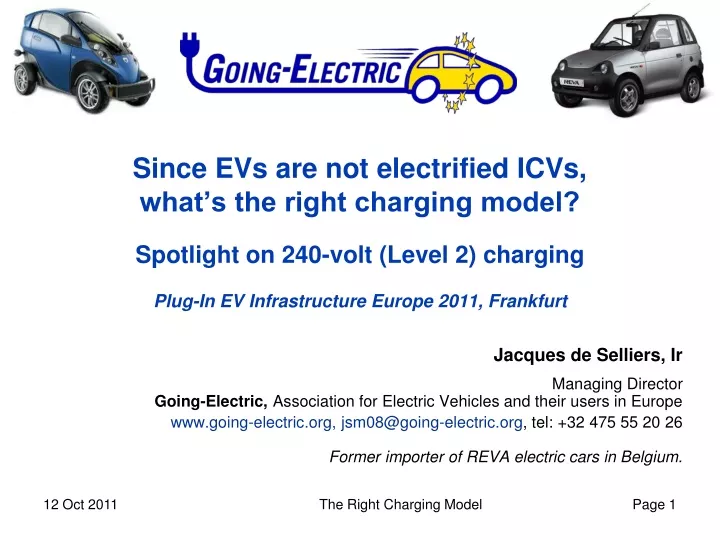 since evs are not electrified icvs what